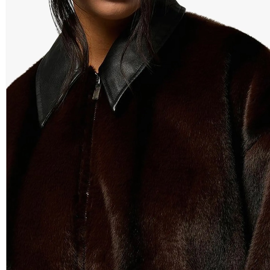 Weworewhat Women’s Faux Fur Bomber Jacket — image 4 of 8